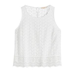 SKIES ARE BLUE Lumos Eyelet Top